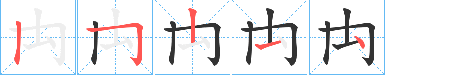 禸字笔画写法